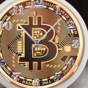 Bit coin clock with led lights